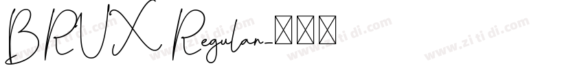 BRUX Regular字体转换